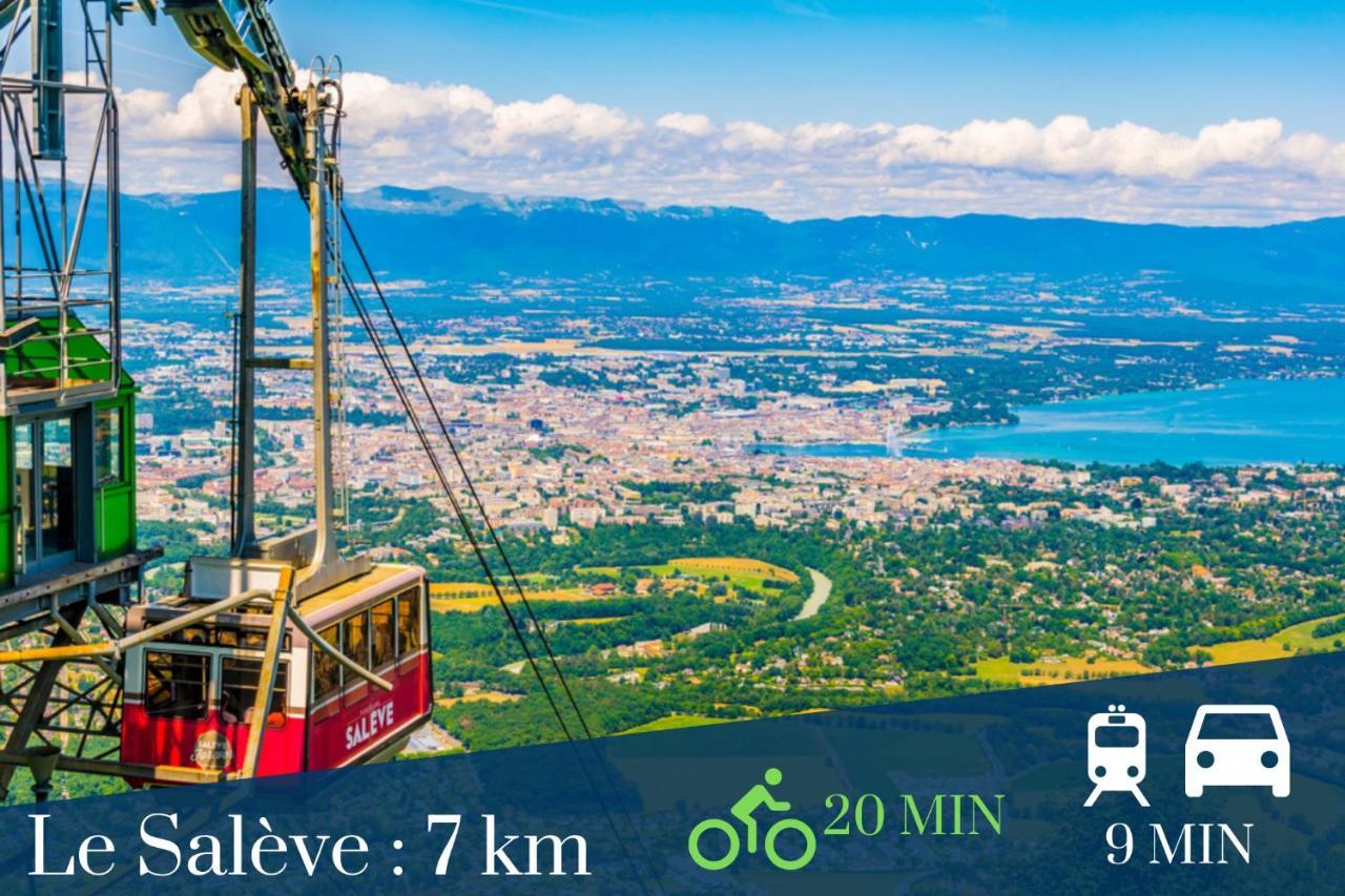 Homey Coloc Goodlife - Colocation Moderne - Chambres Privees - Wifi Et Netflix - Au Pied Du Tram Pour Geneve Ambilly Eksteriør billede